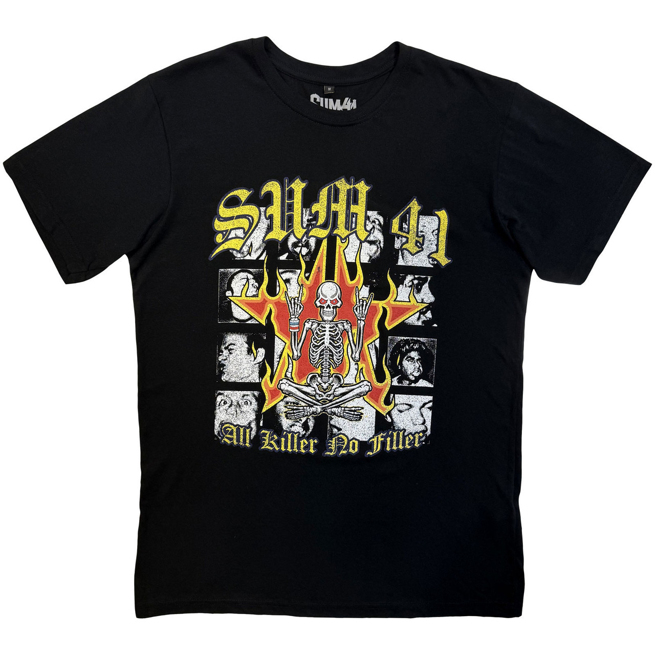 Sum 41 'All Killer No Filler Tracklist' (Black) Carbon T-Shirt