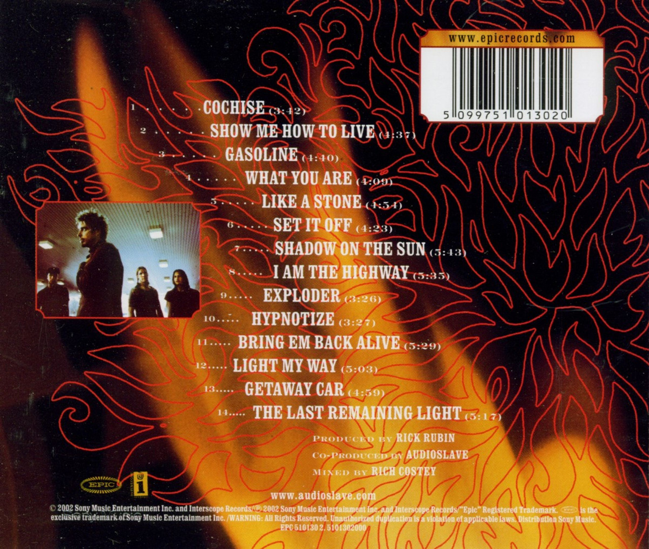 Audioslave 'Audioslave' CD Jewel Case