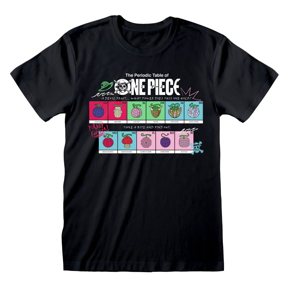 One Piece 'Devil Fruit' (Black) T-Shirt