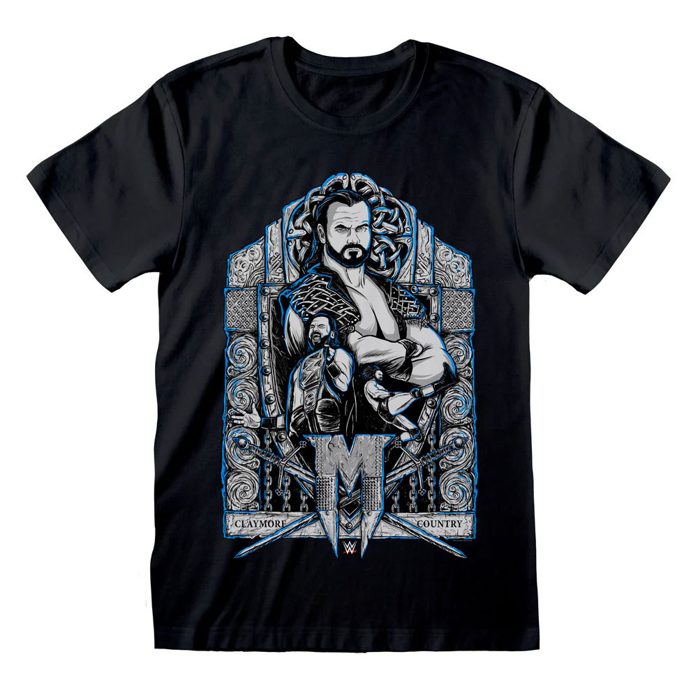 WWE - Drew McIntyre 'Claymore Country' (Black) T-Shirt