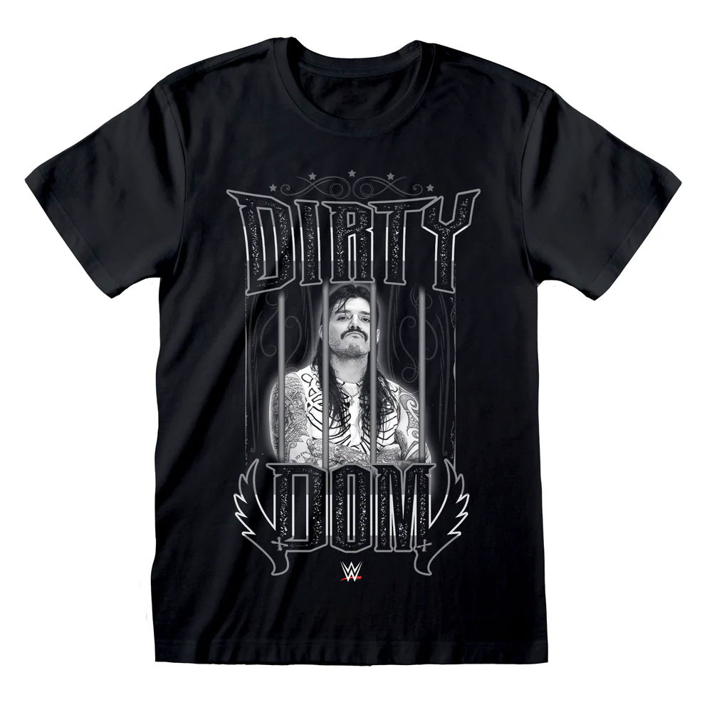 WWE - Dominik Mysterio 'Behind Bars' (Black) T-Shirt