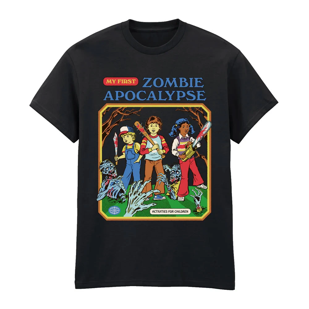 Steven Rhodes 'My First Zombie Apocalypse' (Black) T-Shirt
