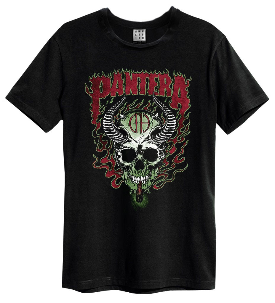 Pantera 'Fire Skull' (Black) T-Shirt
