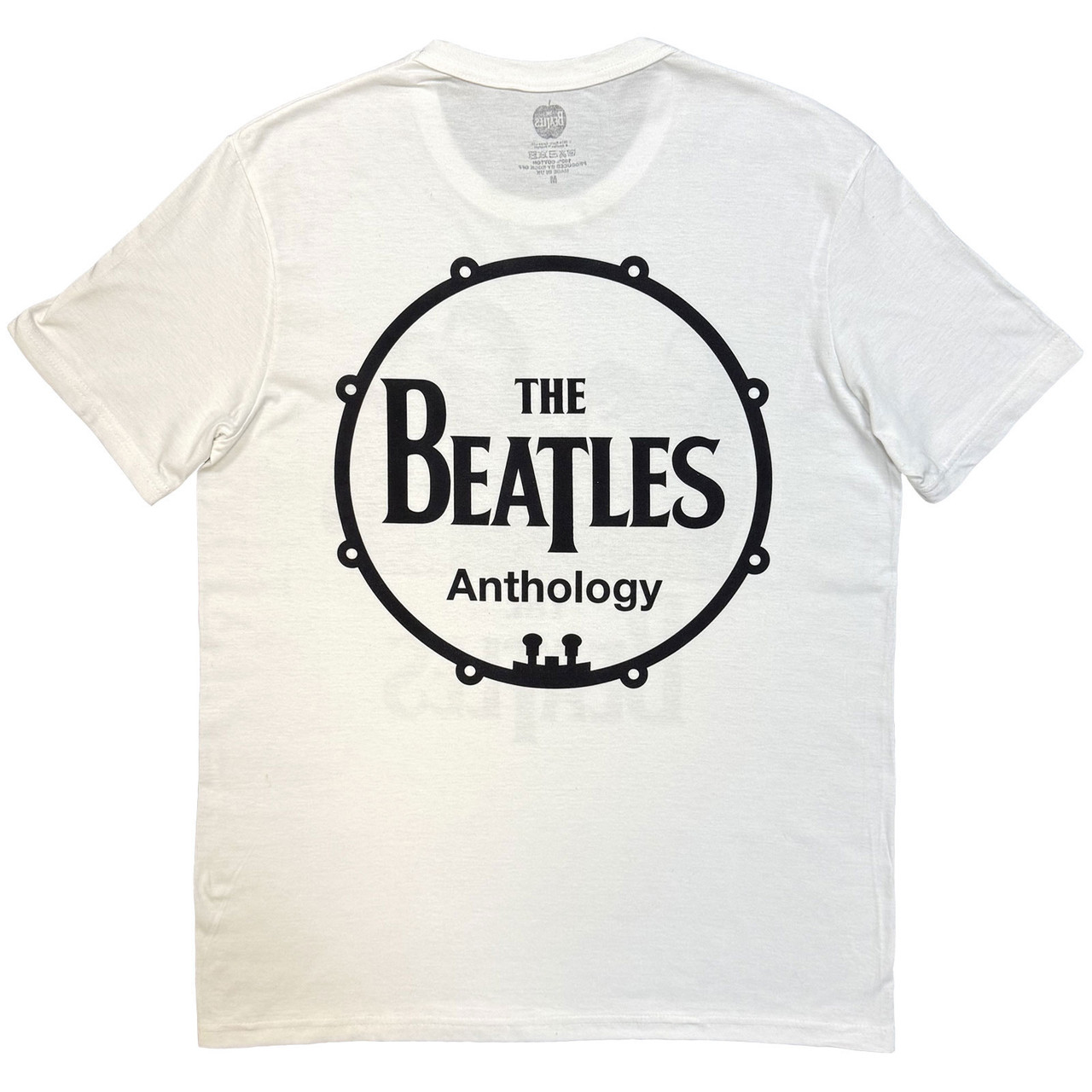 The Beatles 'Group Photo Anthology Drum' (White) T-Shirt