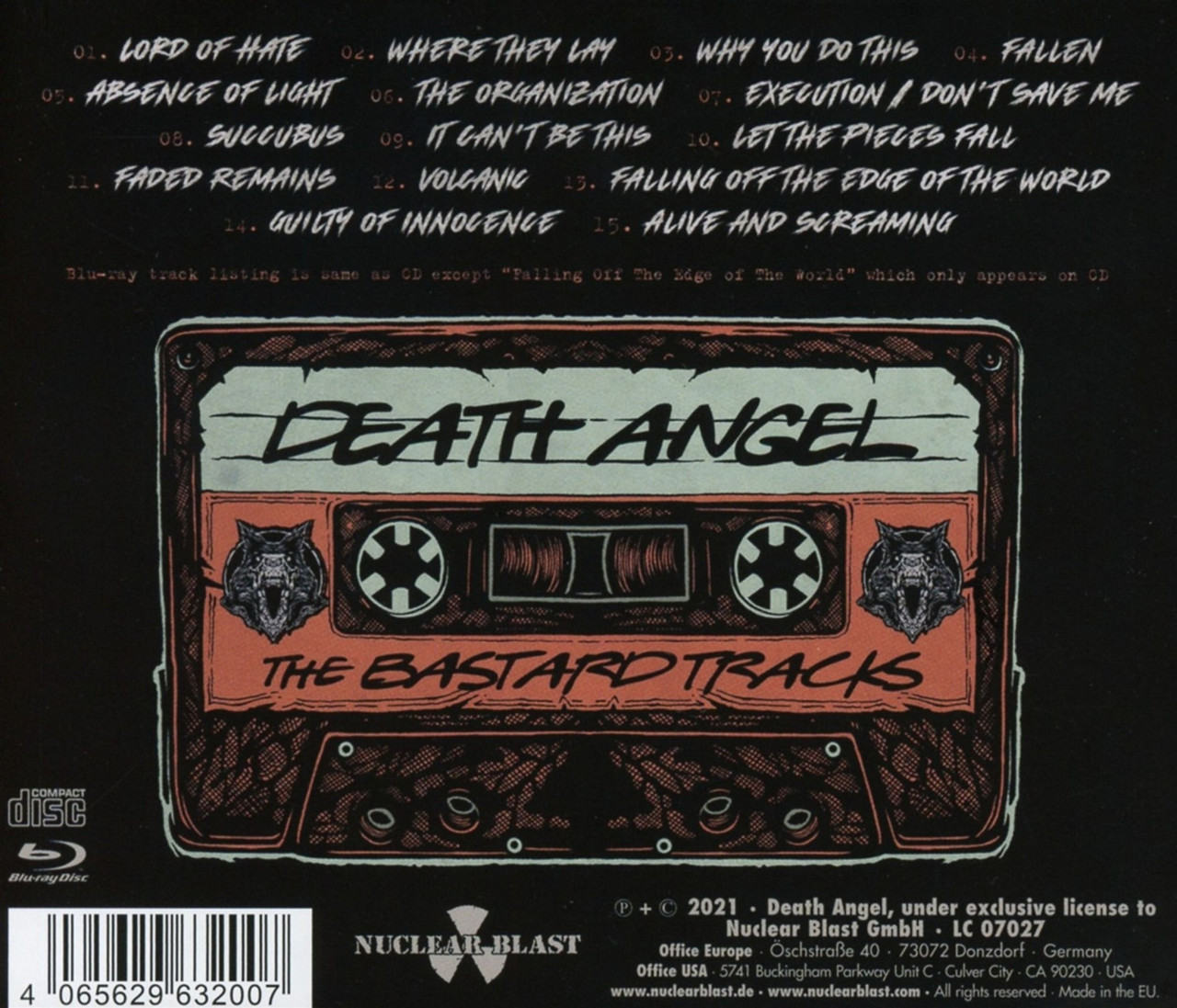 Death Angel 'The Bastard Tracks' CD / Blu-ray