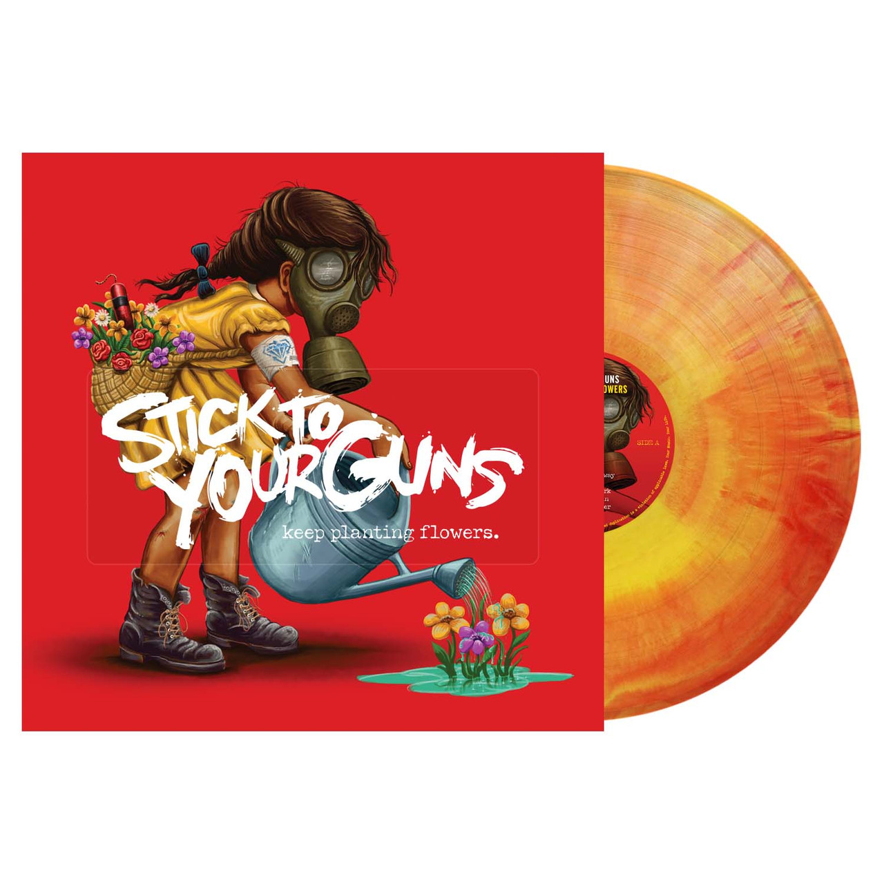 Stick To Your Guns 'Keep Planting Flowers' LP Red Yellow Galaxy Vinyl