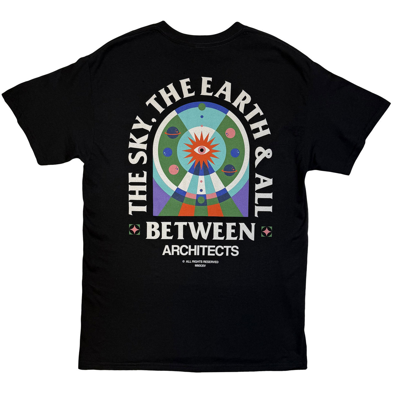 Architects 'The Sky The Earth And All Solar System' (Black) Ex-Tour T-Shirt