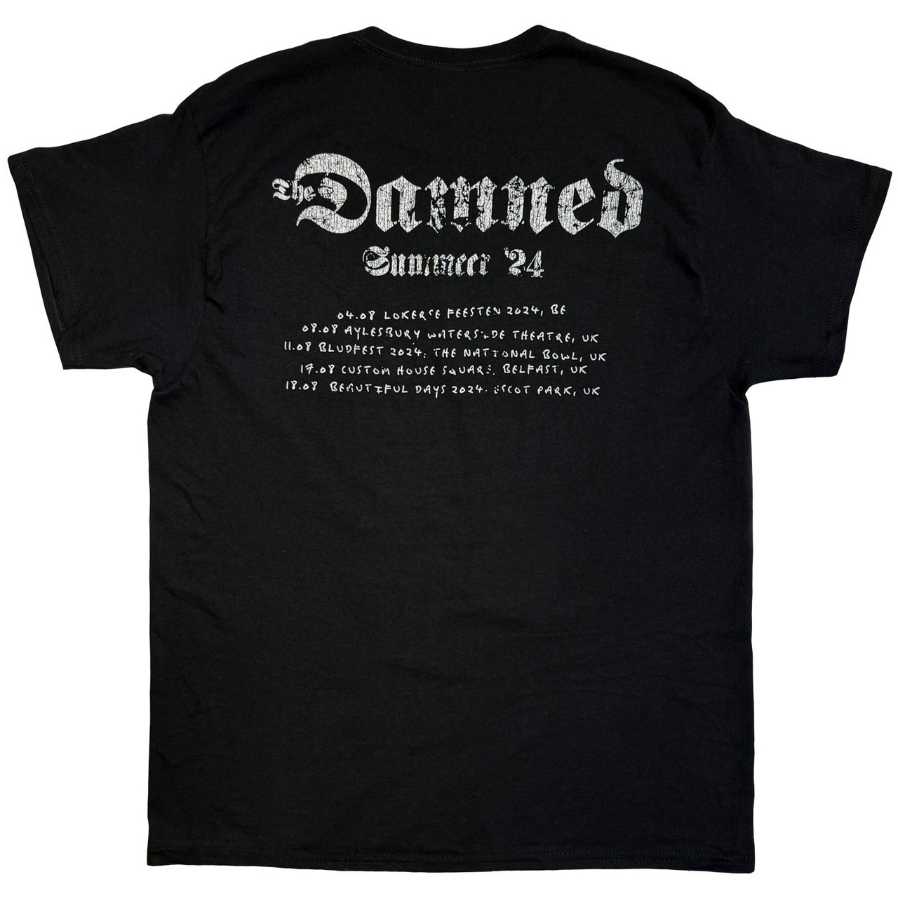 The Damned 'Photo EU Tour Summer 24' (Black) Ex-Tour T-Shirt