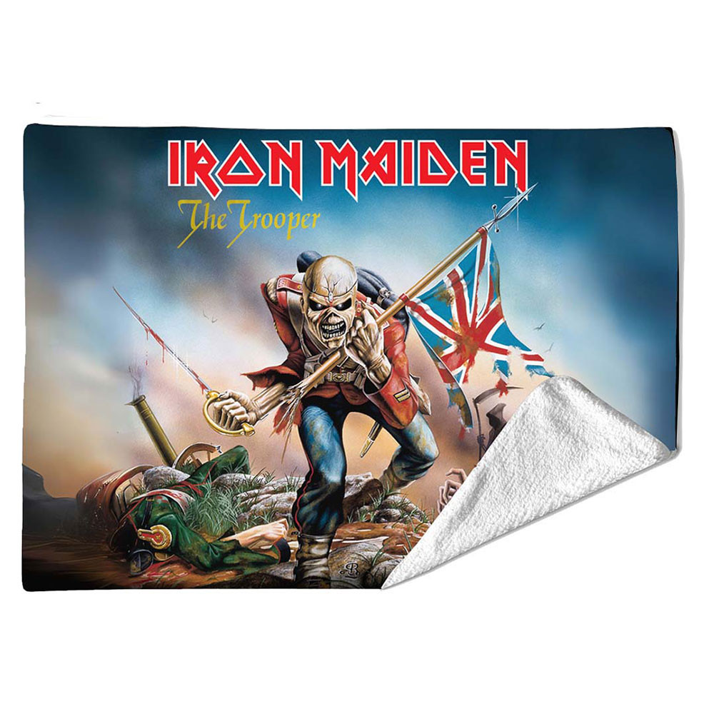 Iron Maiden 'Trooper' Sherpa Fleece Blanket