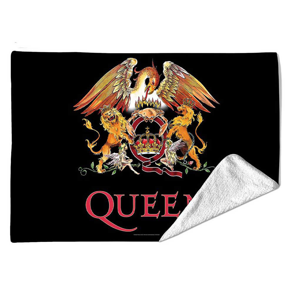 Queen 'Crest' Sherpa Fleece Blanket