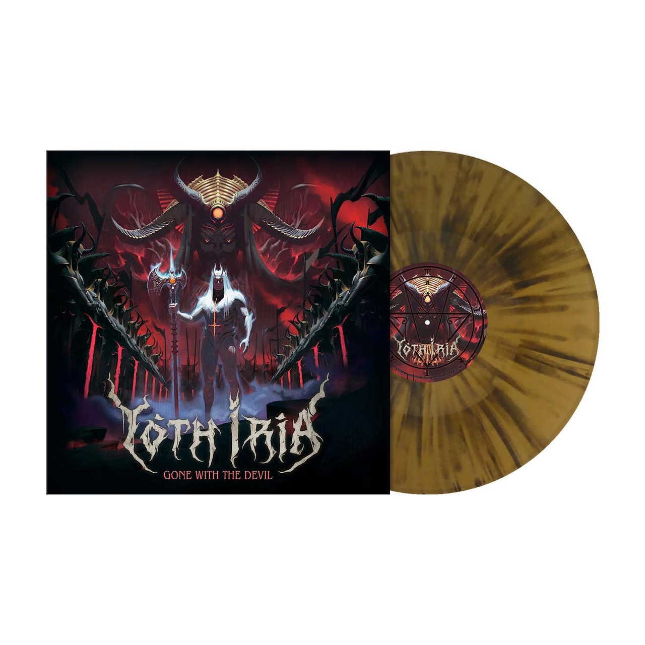 Yoth Iria 'Gone With The Devil' LP Gold Black Splatter Vinyl