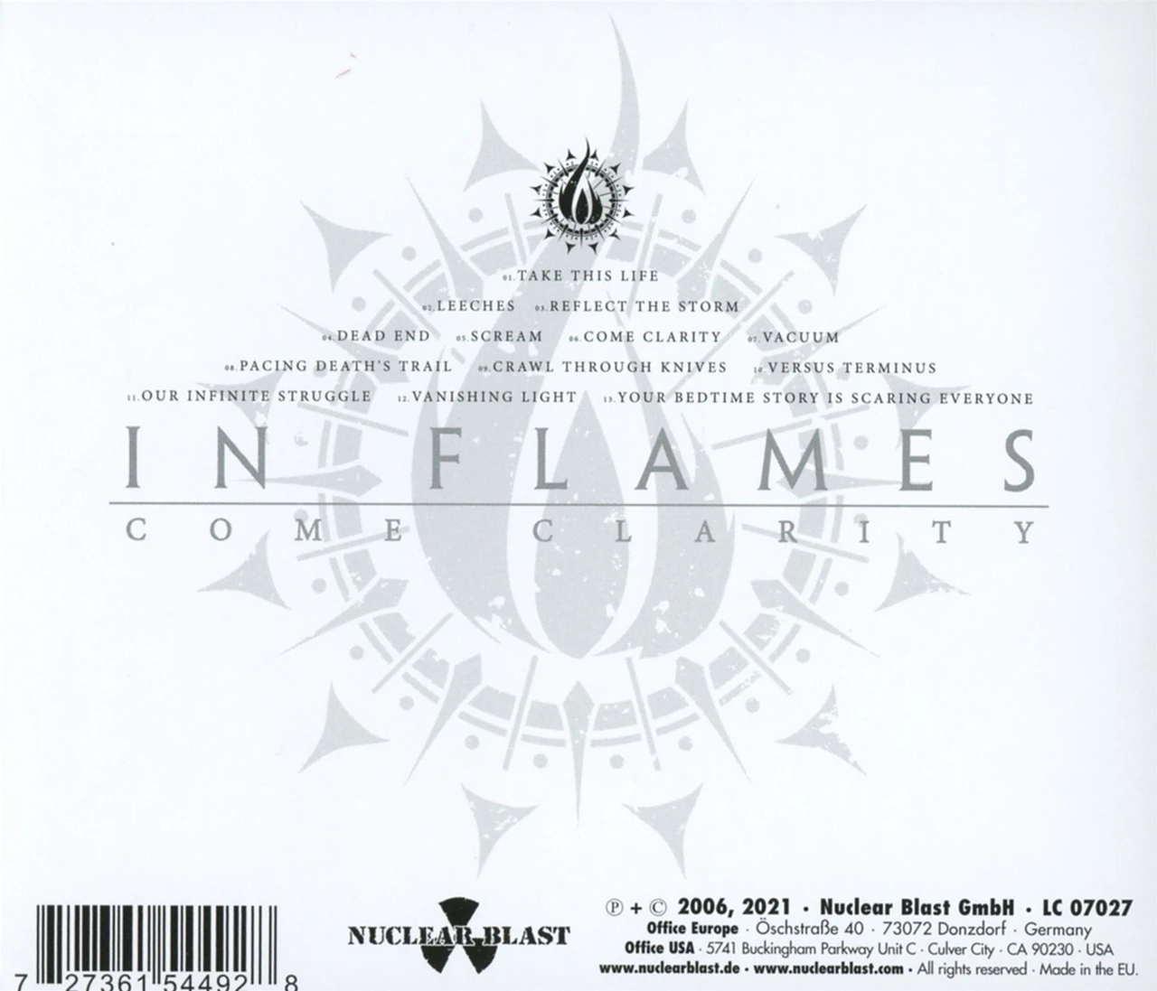 In Flames 'Come Clarity' CD