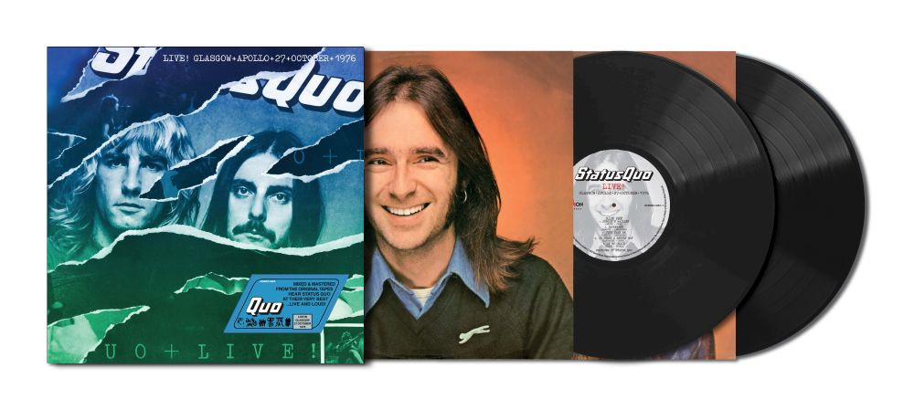 Status Quo 'Live In Glasgow' 2LP Black Vinyl