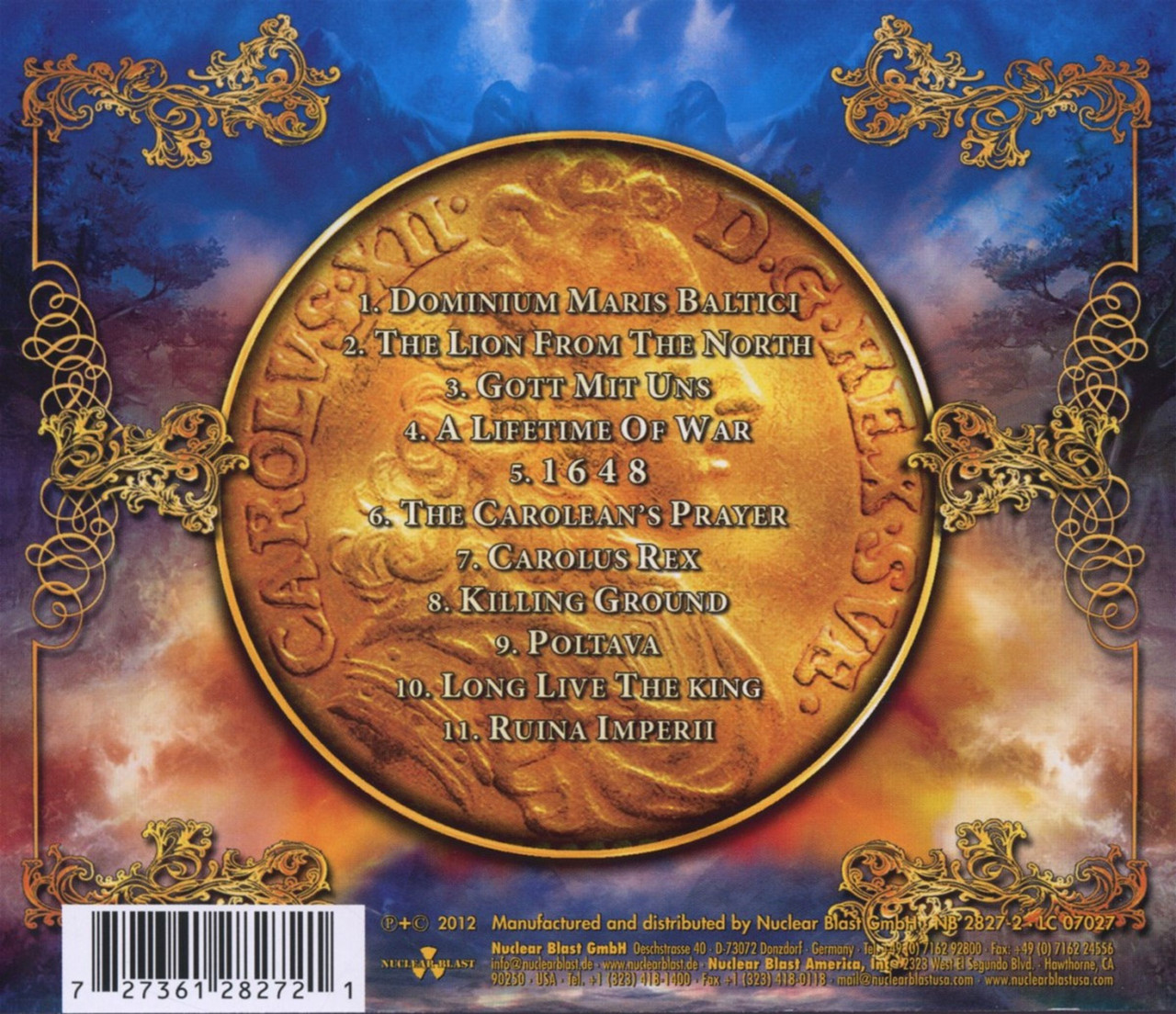 Sabaton 'Carolus Rex' CD