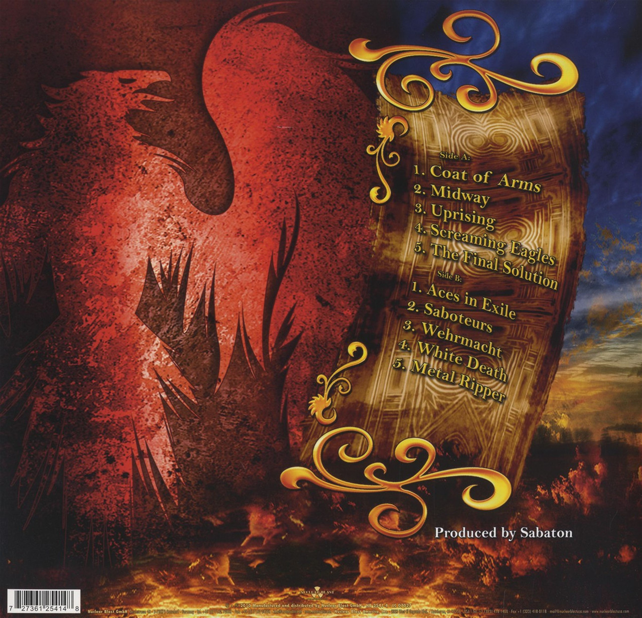 Sabaton 'Coat Of Arms' LP Black Vinyl