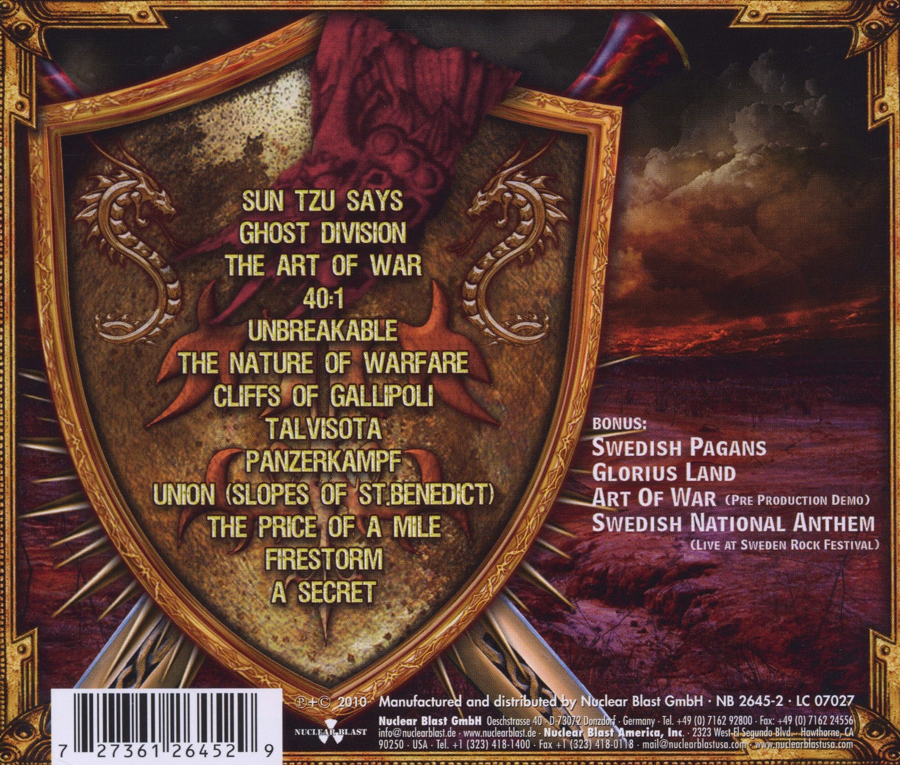 Sabaton 'The Art Of War (Re-Armed)' CD