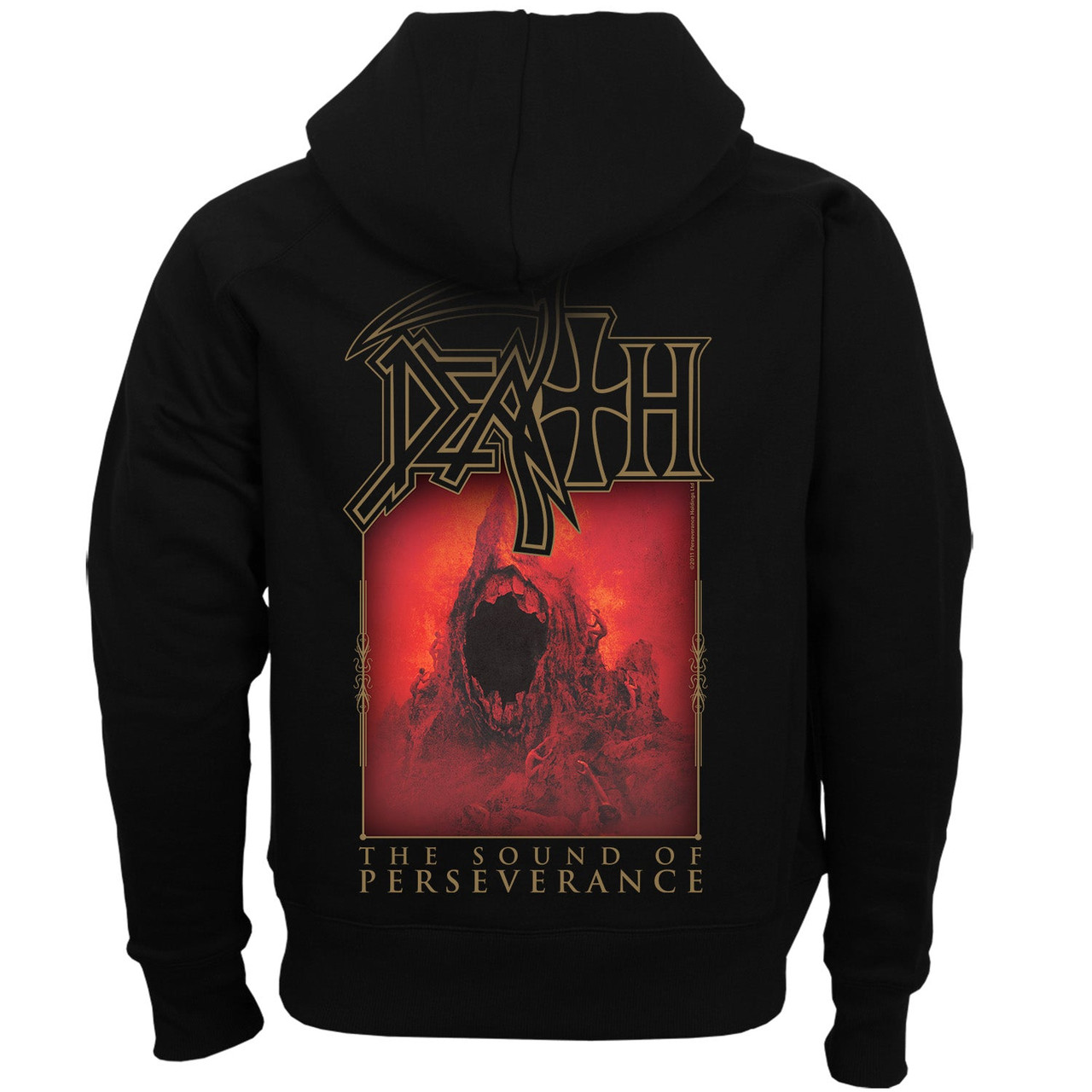 Death 'The Sound of Perseverance' (Black) Zip Up Hoodie - US Import