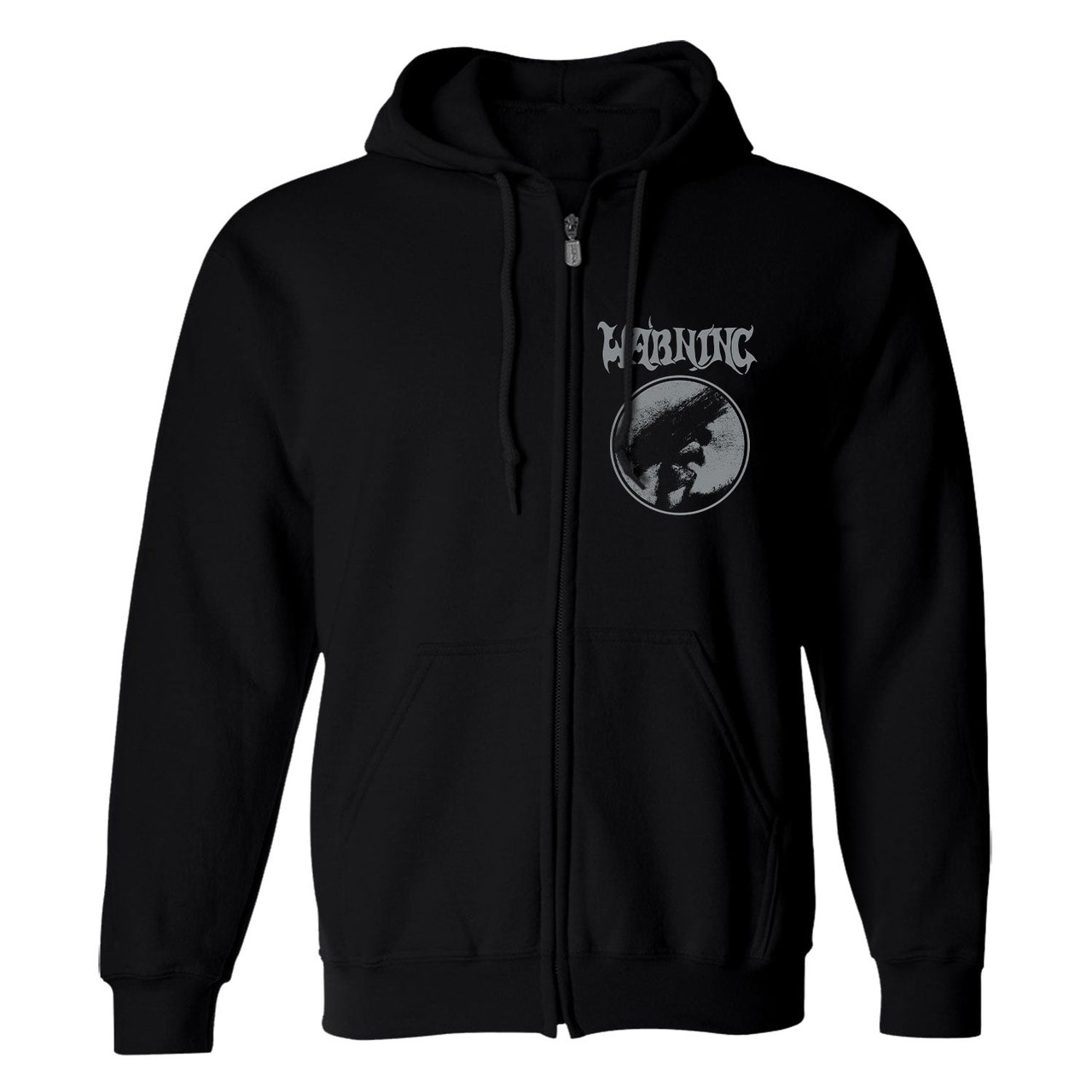 Warning 'Watching From A Distance' (Black) Zip Up Hoodie - US Import