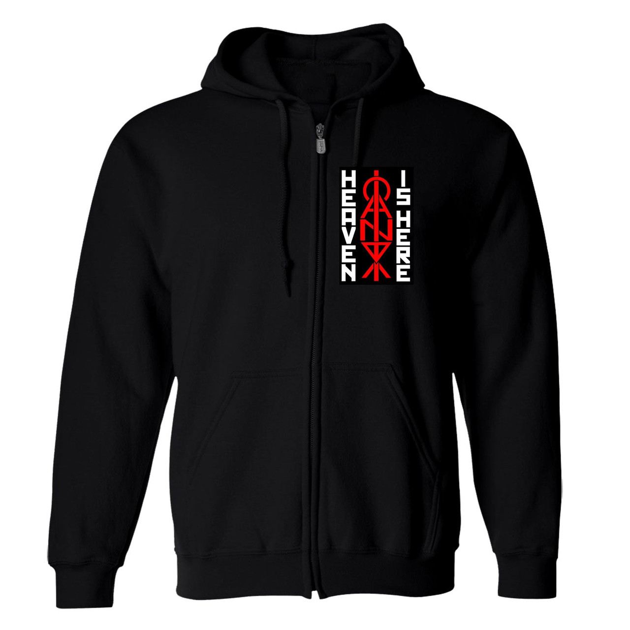 Candy 'Heaven Is Here' (Black) Zip Up Hoodie - US Import