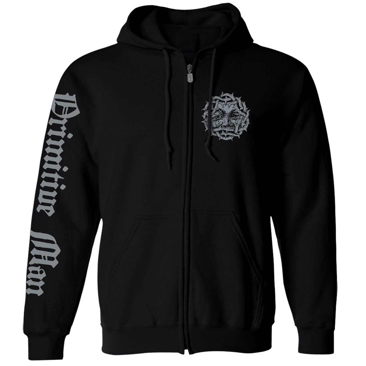 Primitive Man 'Observance' (Black) Zip Up Hoodie - US Import