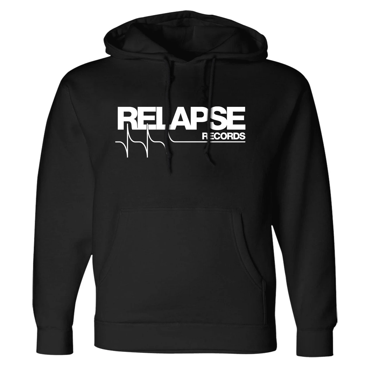 Relapse Records 'Relapse Logo' (Black) Pullover Hoodie - US Import