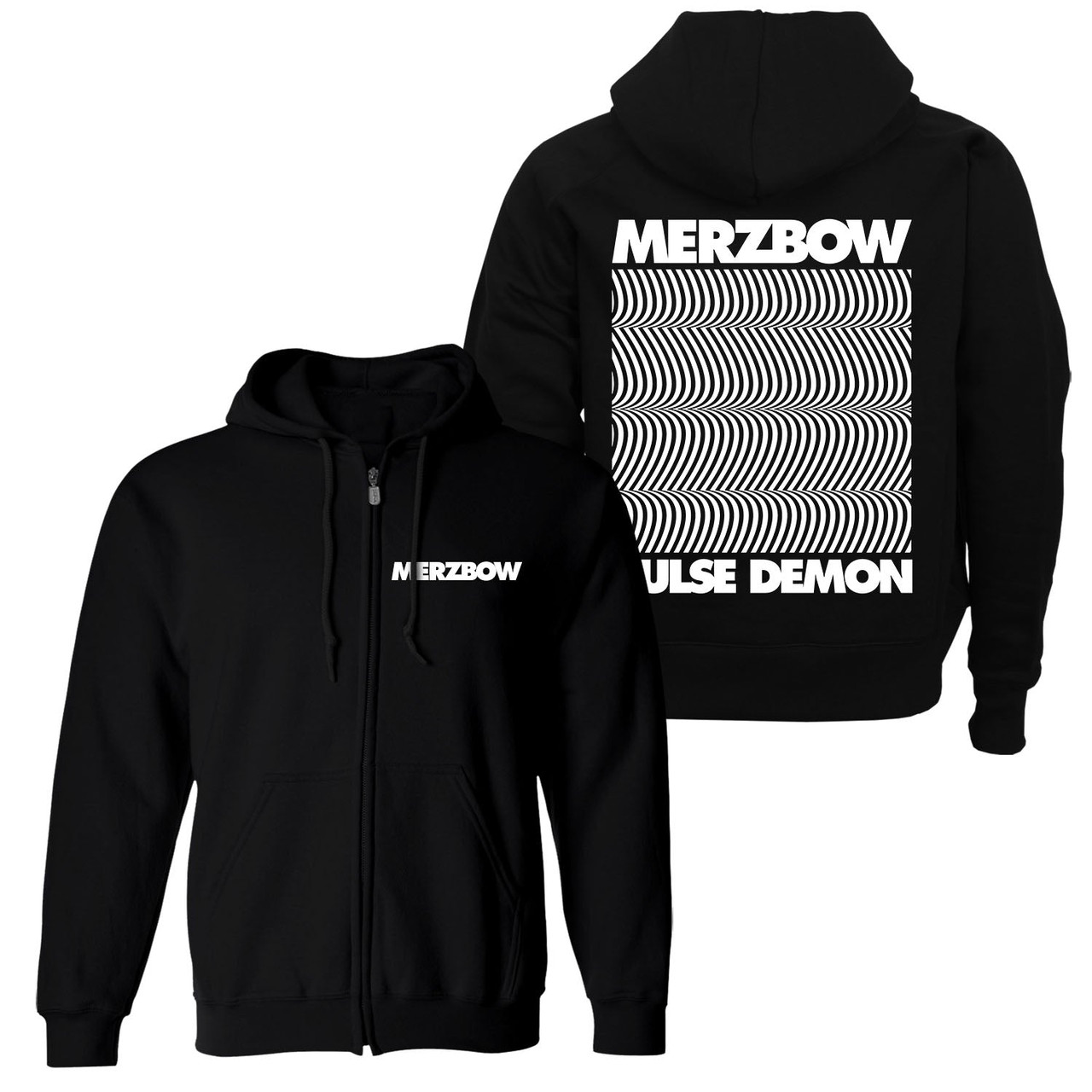 Merzbow 'Pulse Demon' (Black) Zip Up Hoodie - US Import