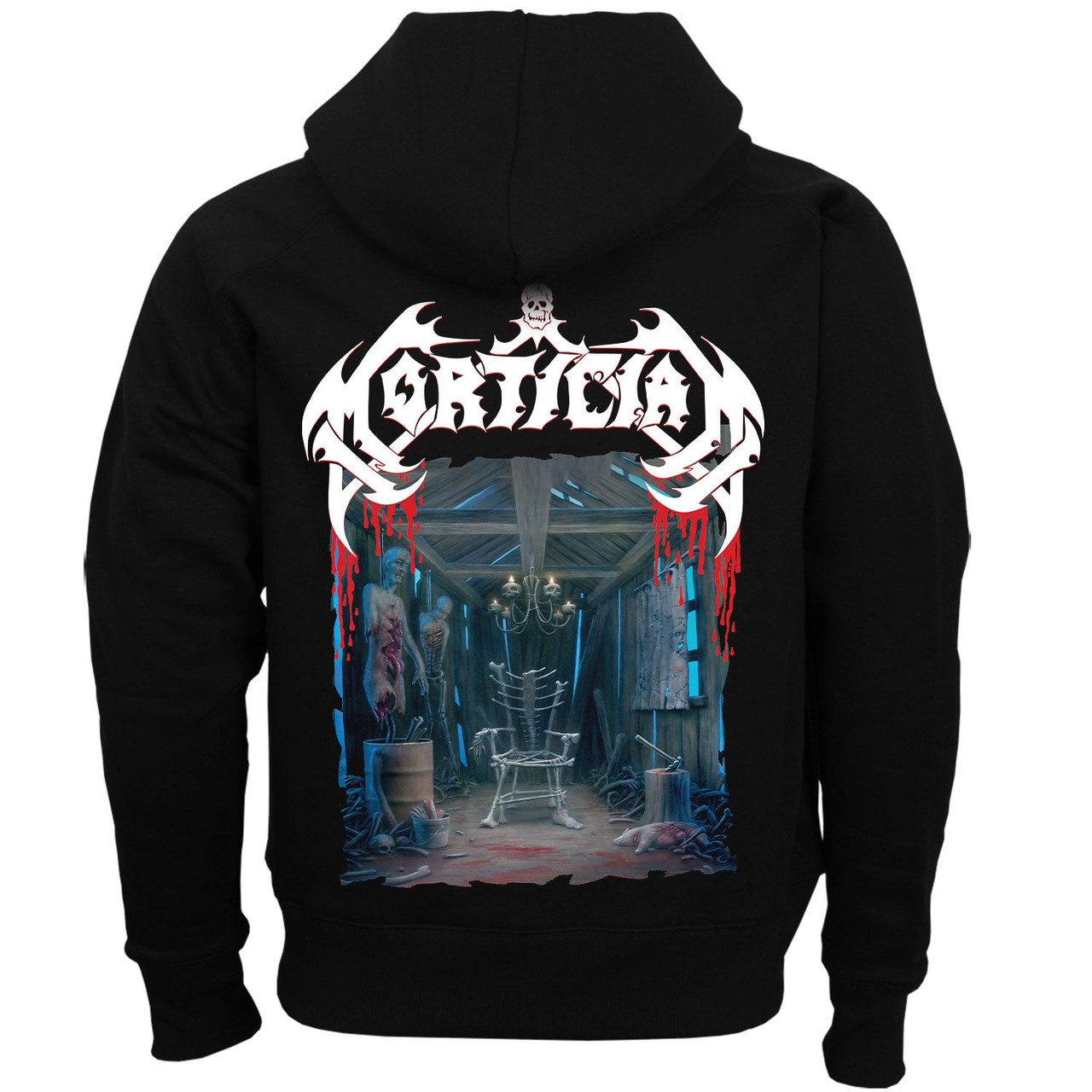 Mortician 'Hacked Up For Barbecue' (Black) Pullover Hoodie - US Import