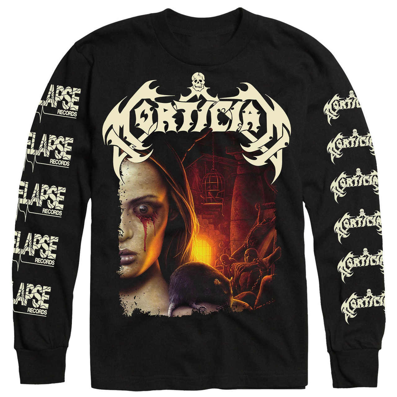 Mortician 'Domain Of Death' (Black) Long Sleeve Shirt - US Import