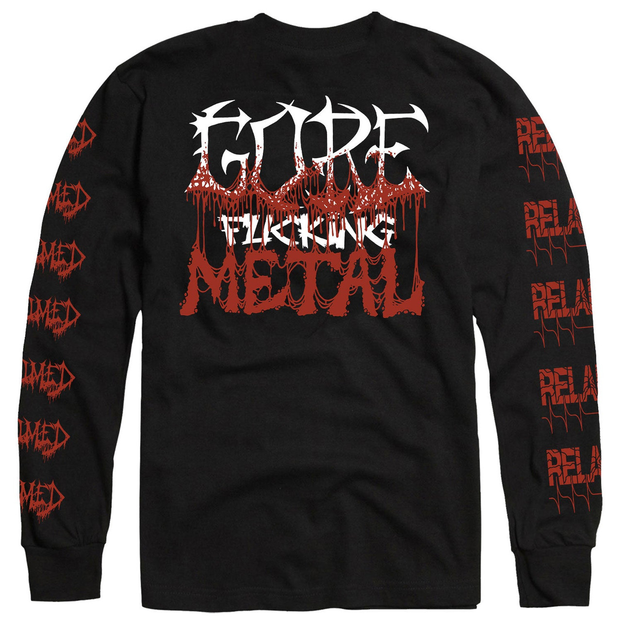 Exhumed 'Gore Metal' (Black) Long Sleeve Shirt - US Import