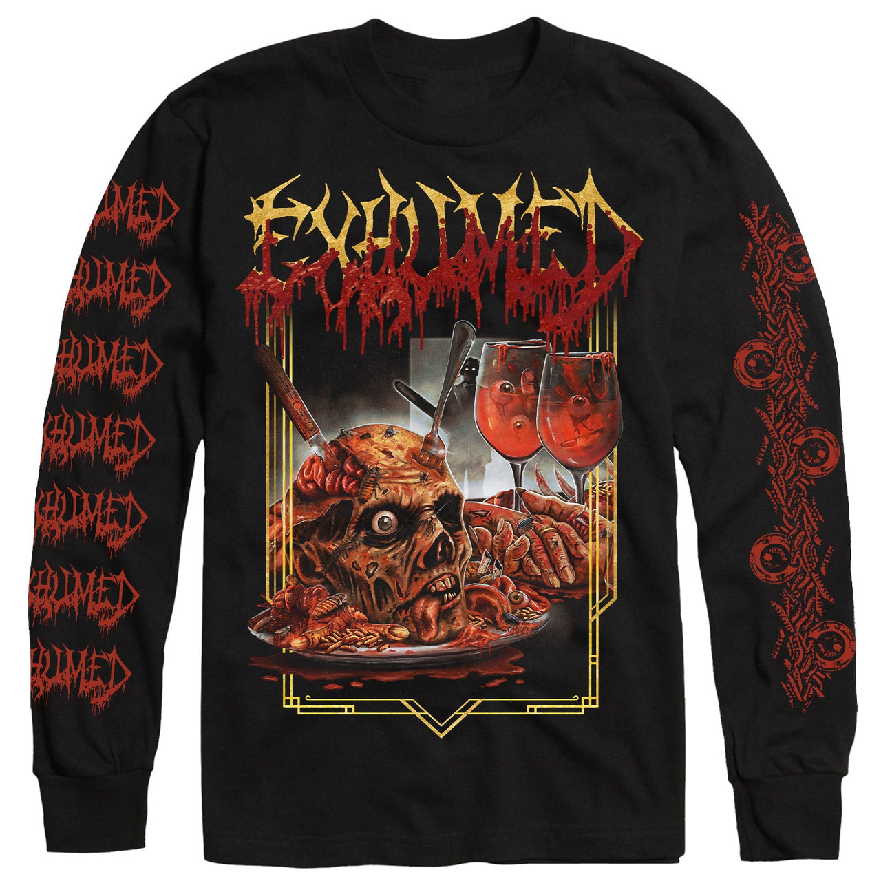 Exhumed 'To The Dead' (Black) Long Sleeve Shirt - US Import