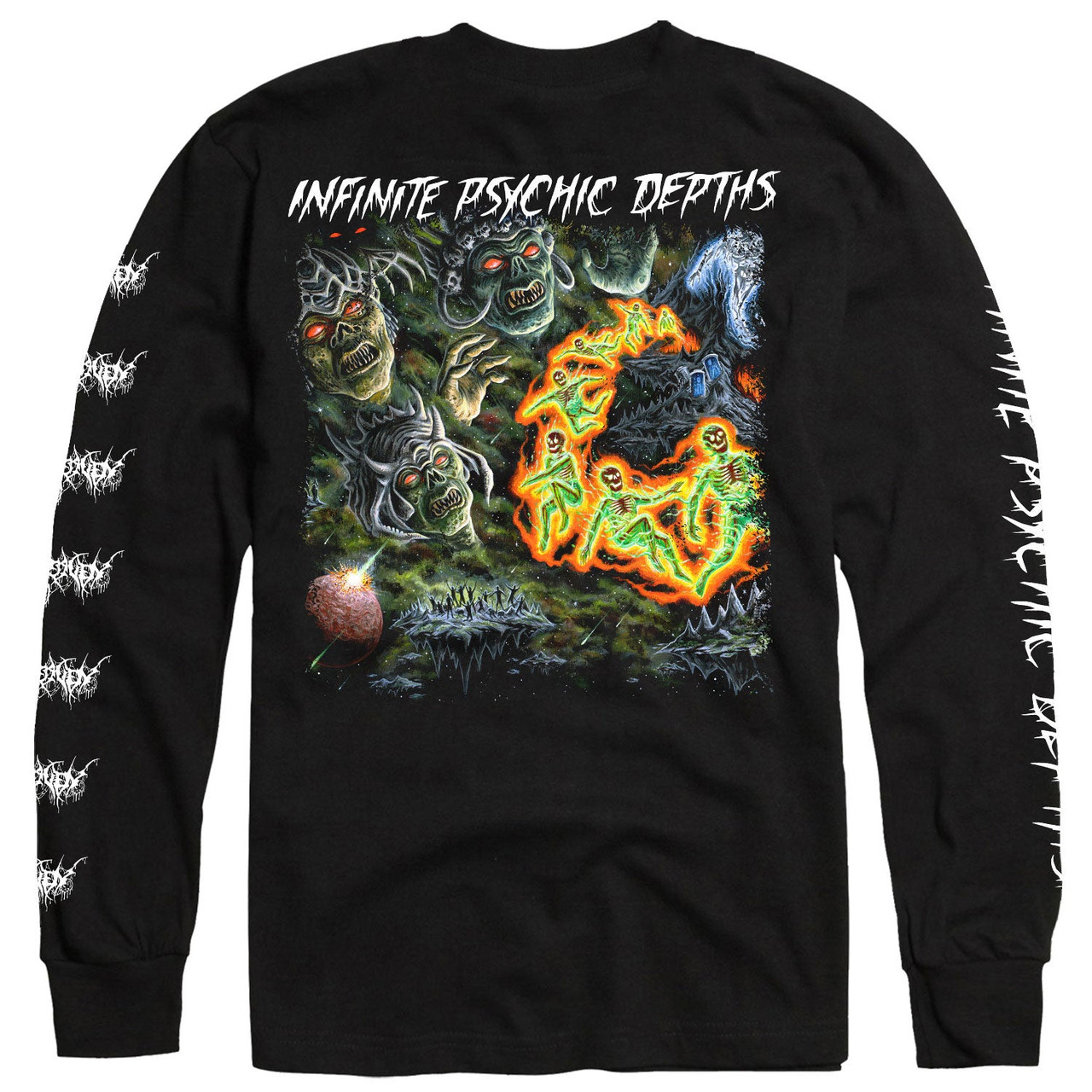 Outer Heaven 'Infinite Psychic Depths' (Black) Long Sleeve Shirt - US Import