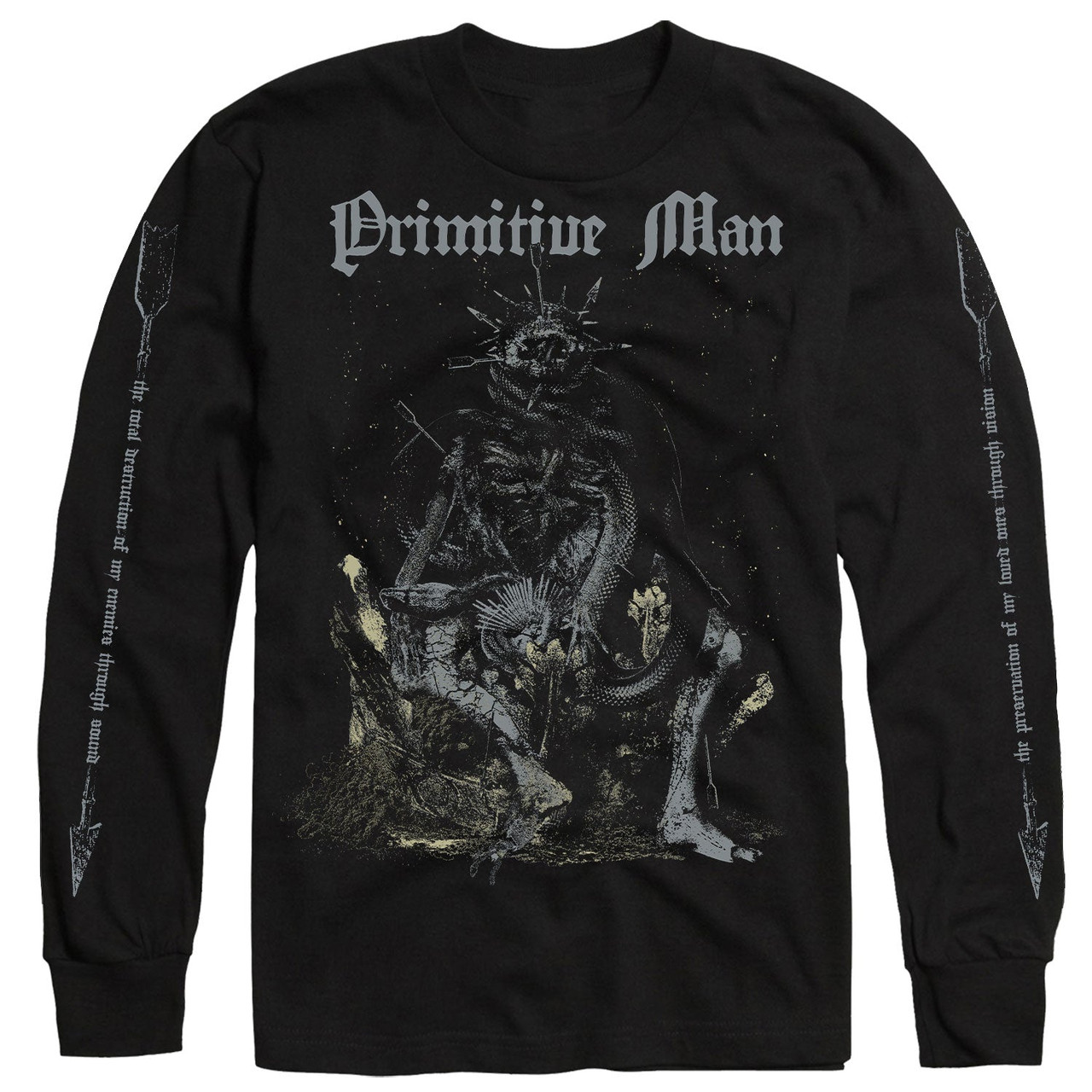 Primitive Man 'Observance' (Black) Long Sleeve Shirt - US Import