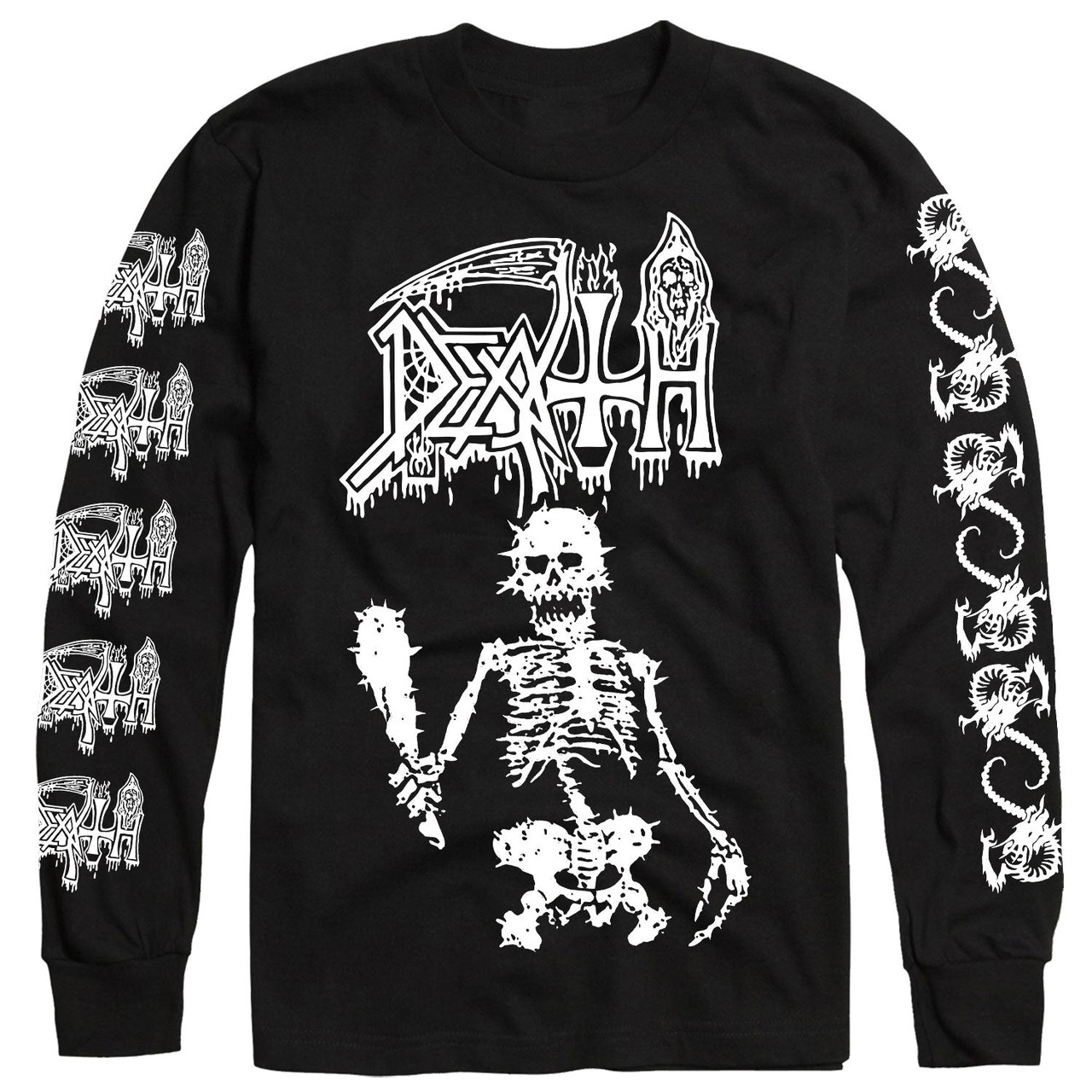 Death 'How We Die' (Black) Long Sleeve Shirt - US Import