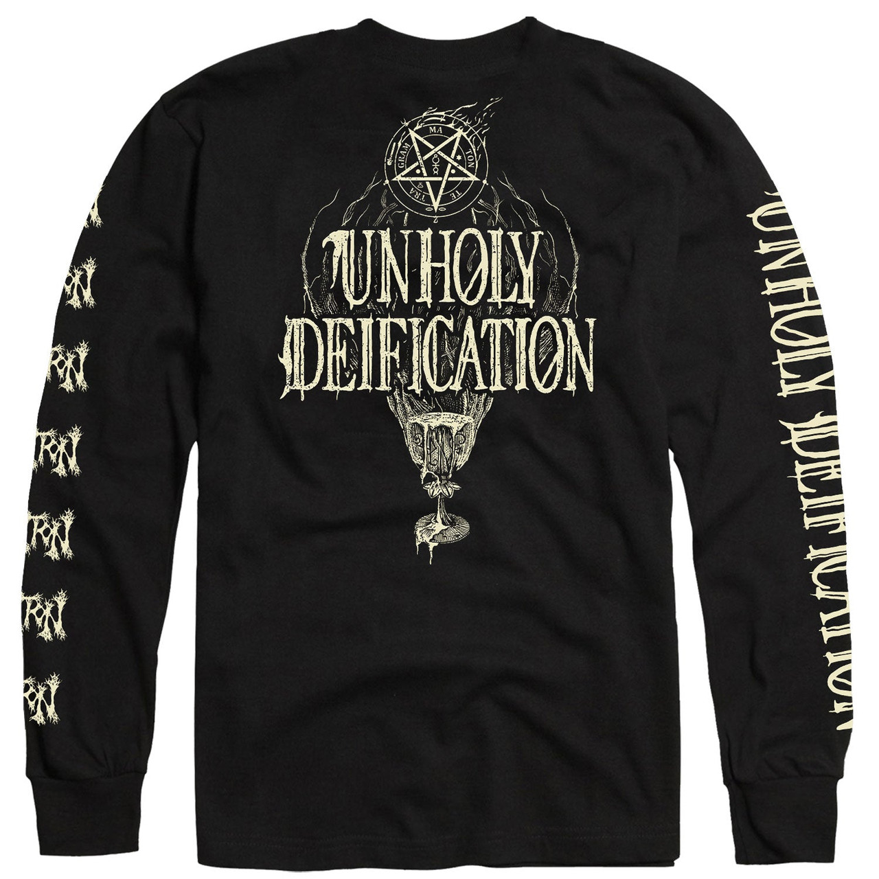 Incantation 'Unholy Deification' (Black) Long Sleeve Shirt - US Import