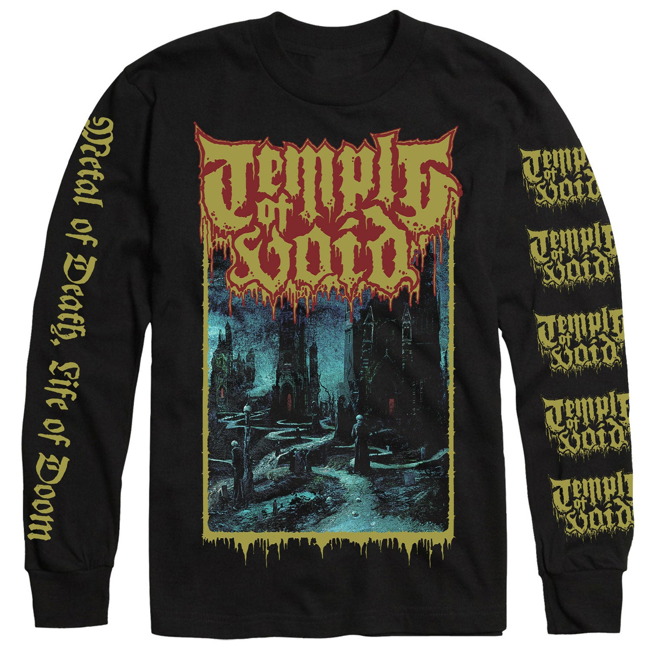 Temple of Void 'The Crawl' (Black) Long Sleeve Shirt - US Import