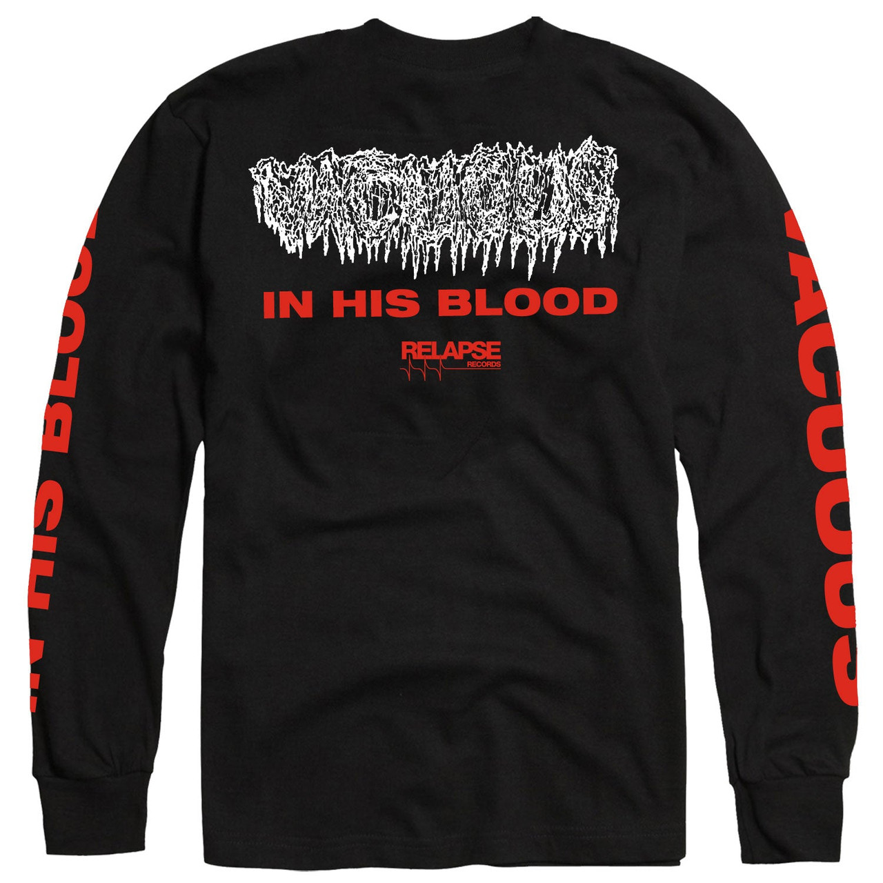 Vacuous 'In His Blood' (Black) Long Sleeve Shirt - US Import