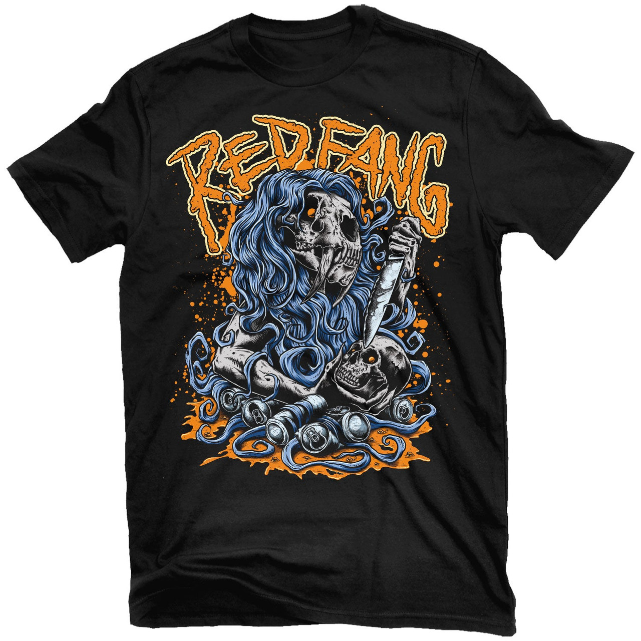 Red Fang 'Sabertooth' (Black) T-Shirt - US Import