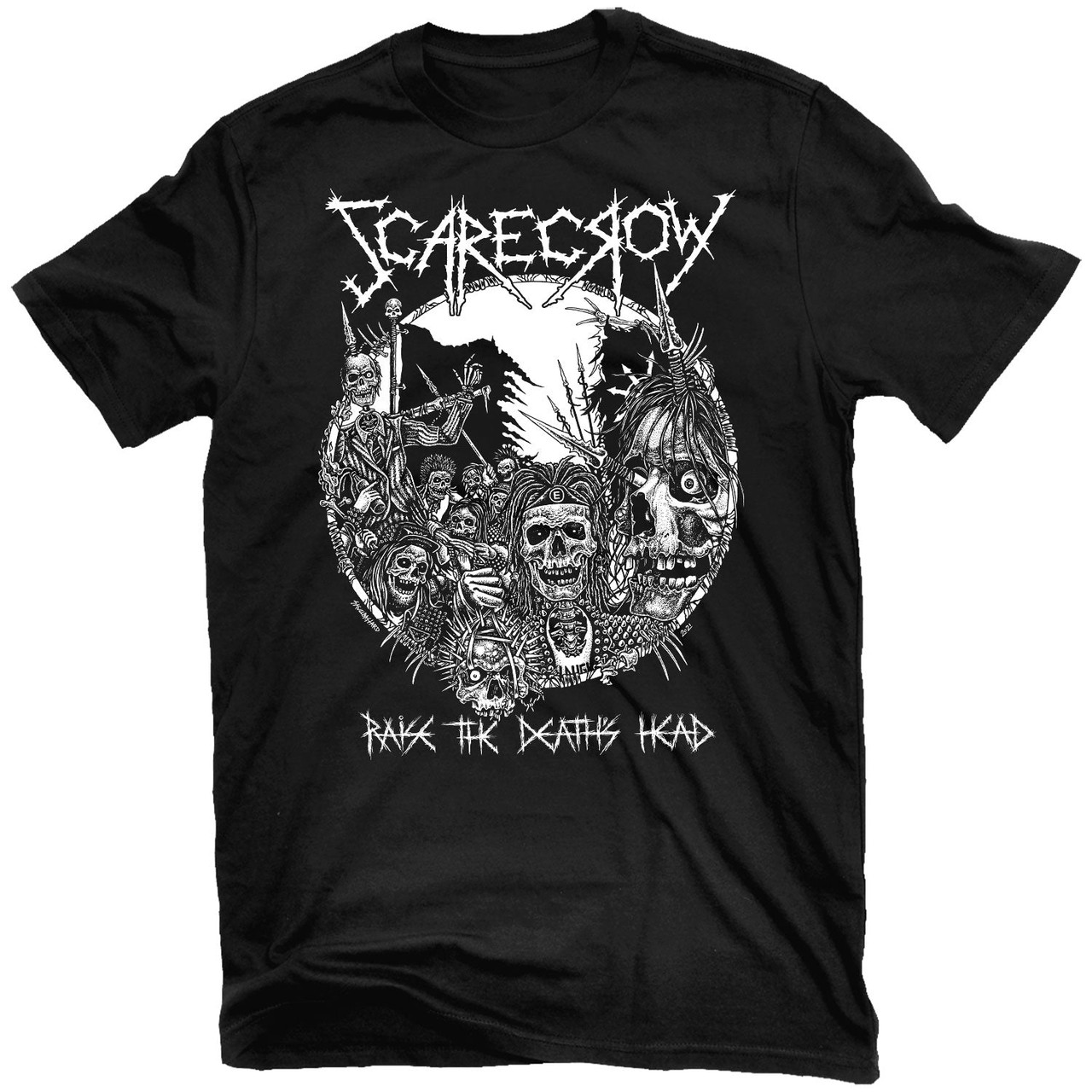 Scarecrow 'Raise the Death's Head' (Black) T-Shirt - US Import