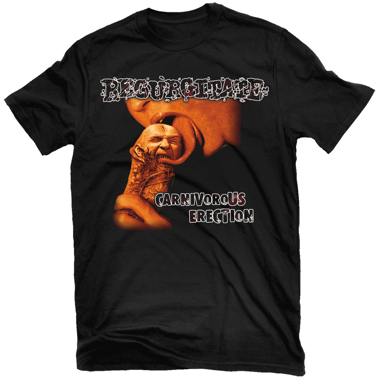 Regurgitate 'Carnivorous Erection' (Black) T-Shirt - US Import