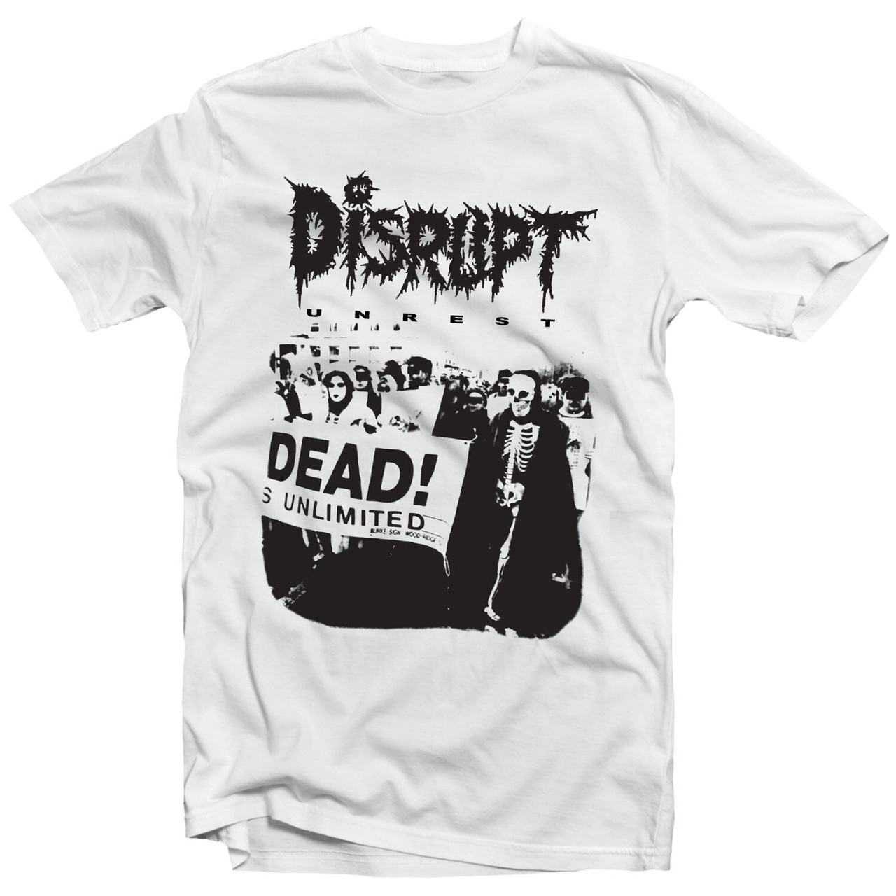 Disrupt 'Unrest' (White) T-Shirt - US Import
