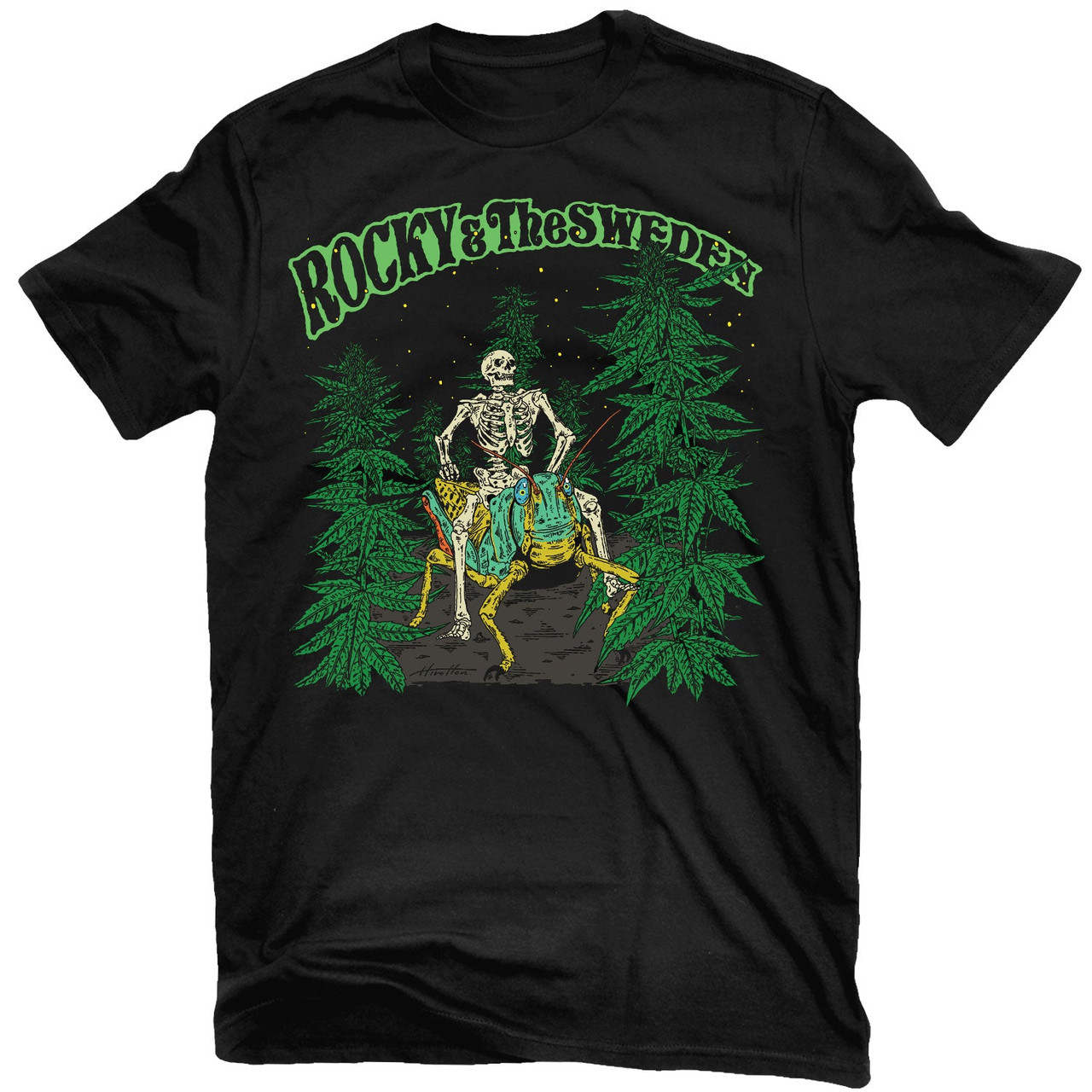 Rocky & The Sweden 'Punk's Pot Head' (Black) T-Shirt - US Import