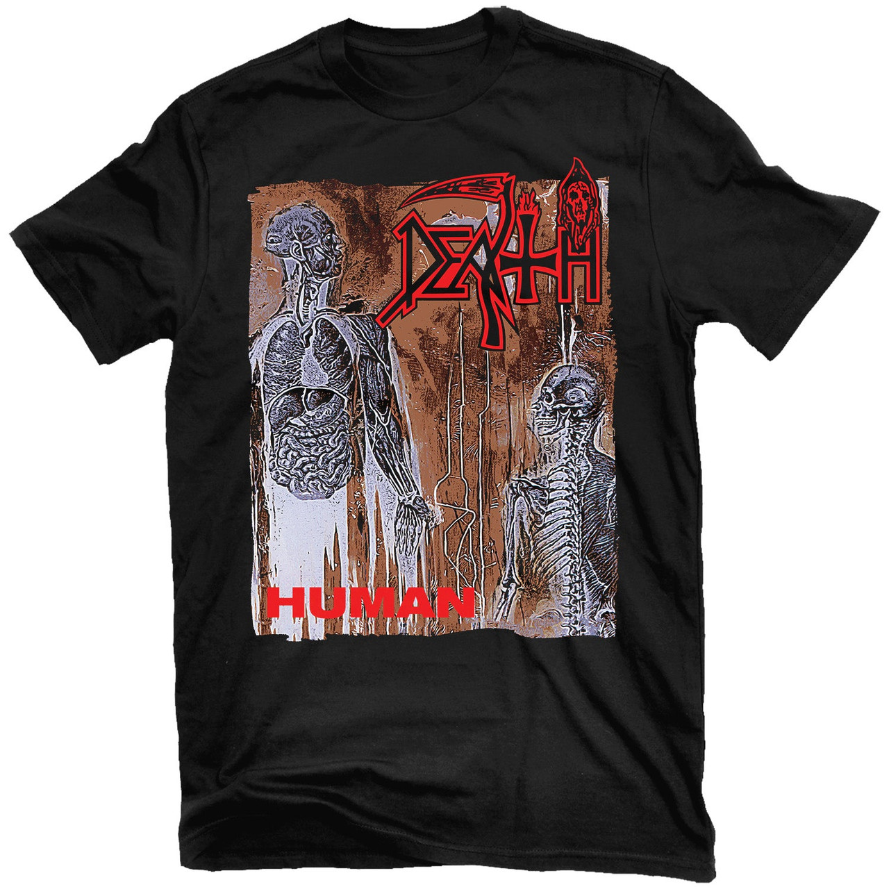 Death 'Human World Tour - 1991-92' (Black) T-Shirt - US Import