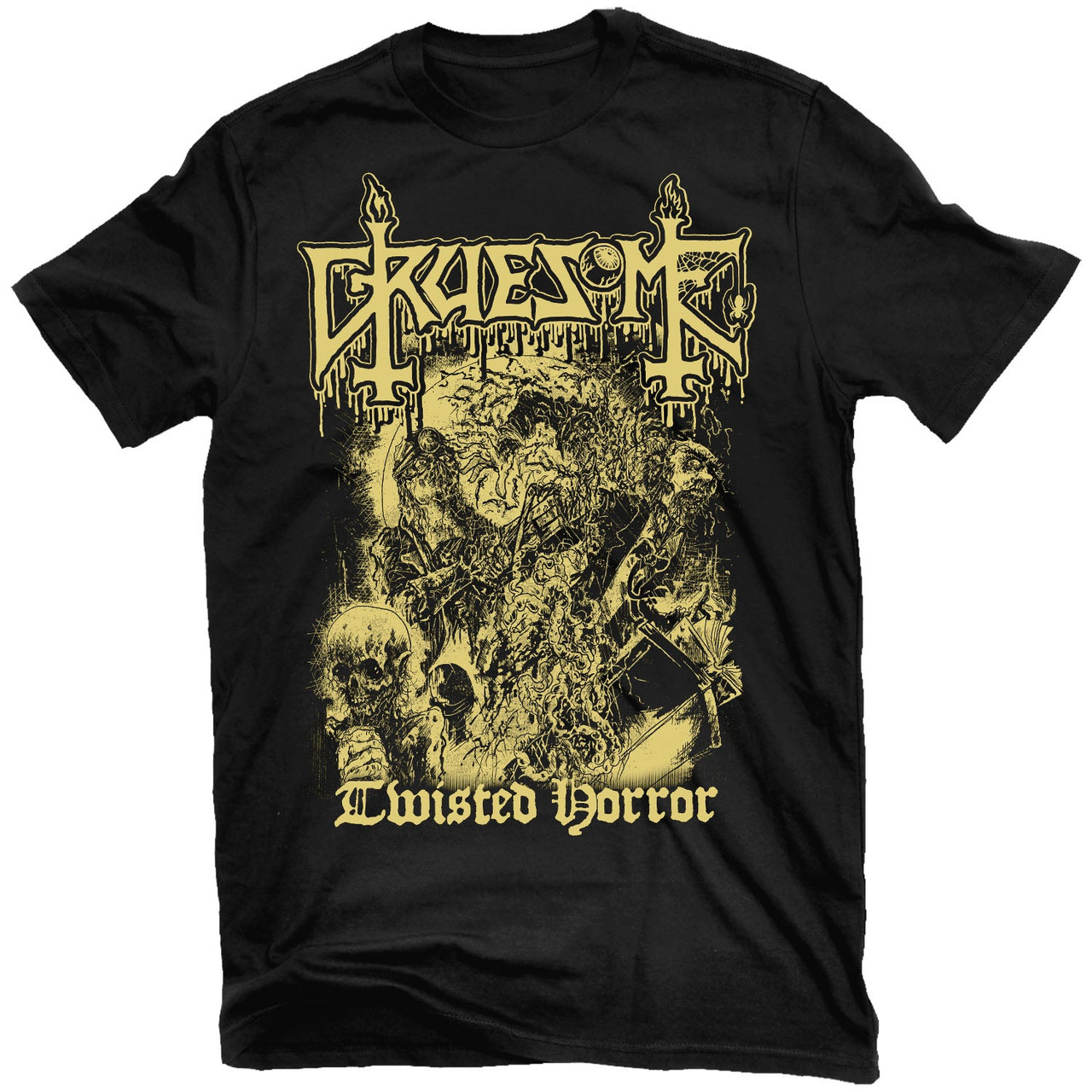 Gruesome 'Twisted Horror' (Black) T-Shirt - US Import