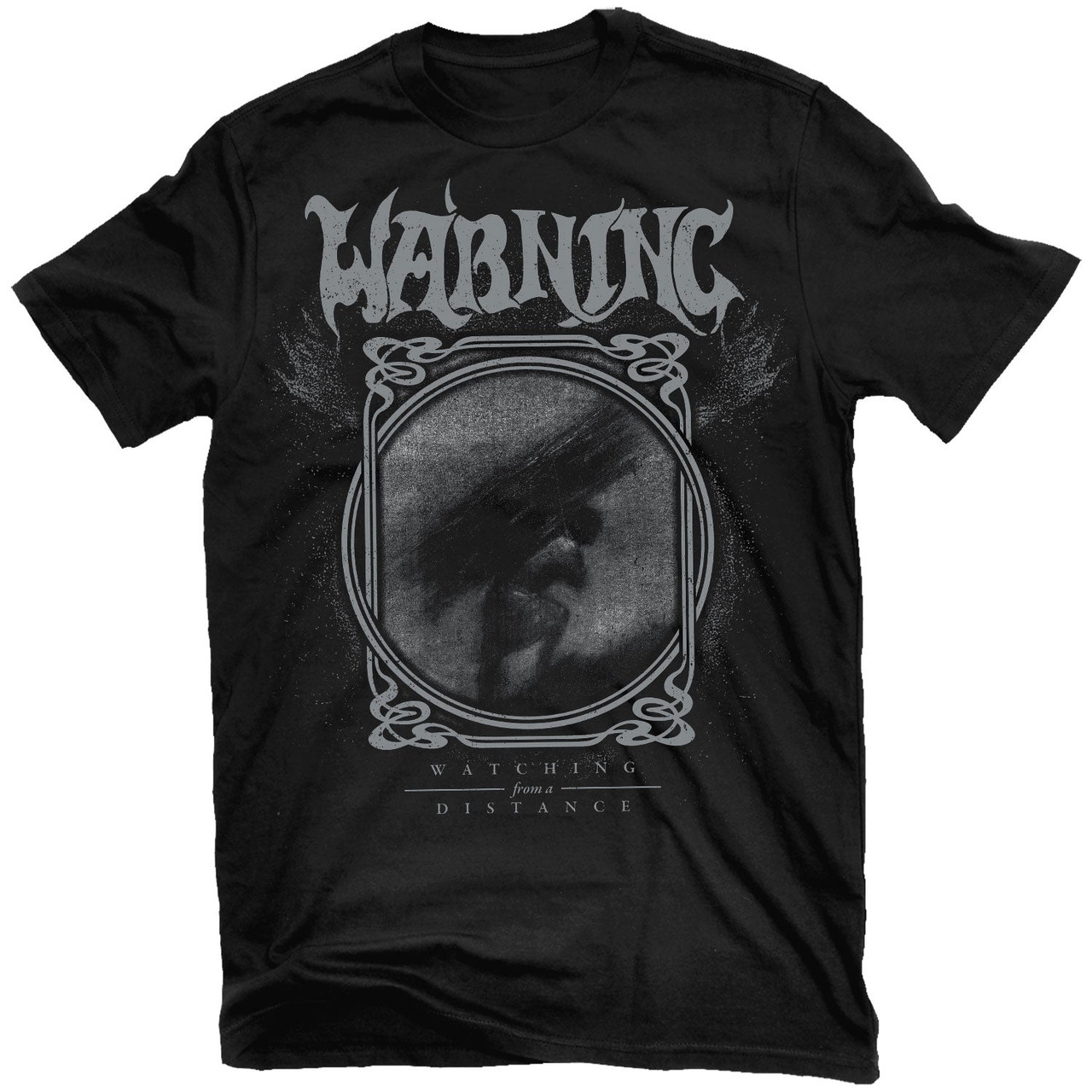 Warning 'Watching From A Distance' (Black) T-Shirt - US Import