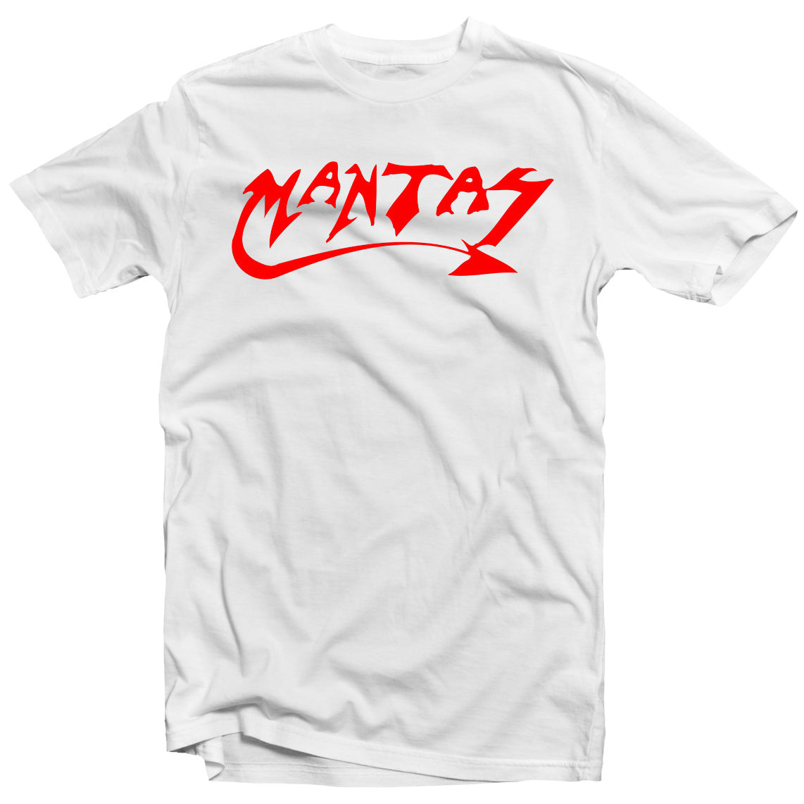 Mantas 'Logo Red on White' (White) T-Shirt - US Import