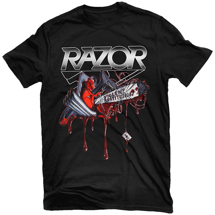 Razor 'Violent Restitution' (Black) T-Shirt - US Import