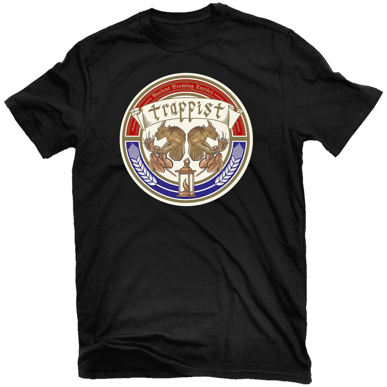 Trappist 'Ancient Brewing Tactics' (Black) T-Shirt - US Import