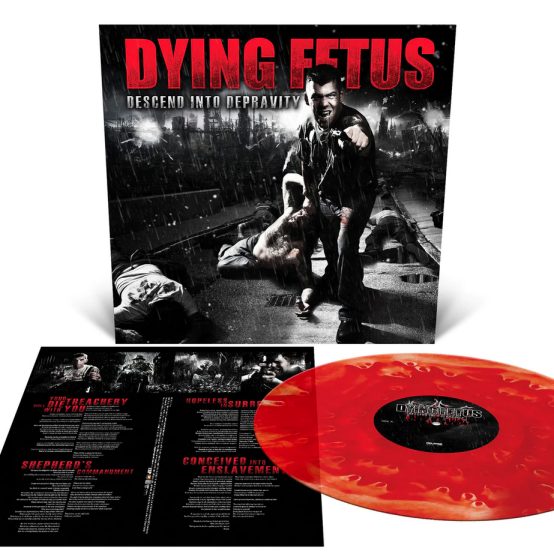 Dying Fetus 'Descend Into Depravity' LP Blood Red Cloudy Vinyl