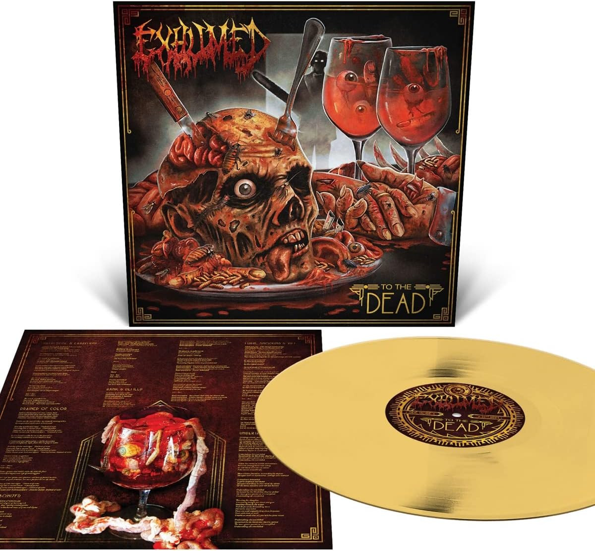 Exhumed 'To The Dead' LP Mustard Vinyl