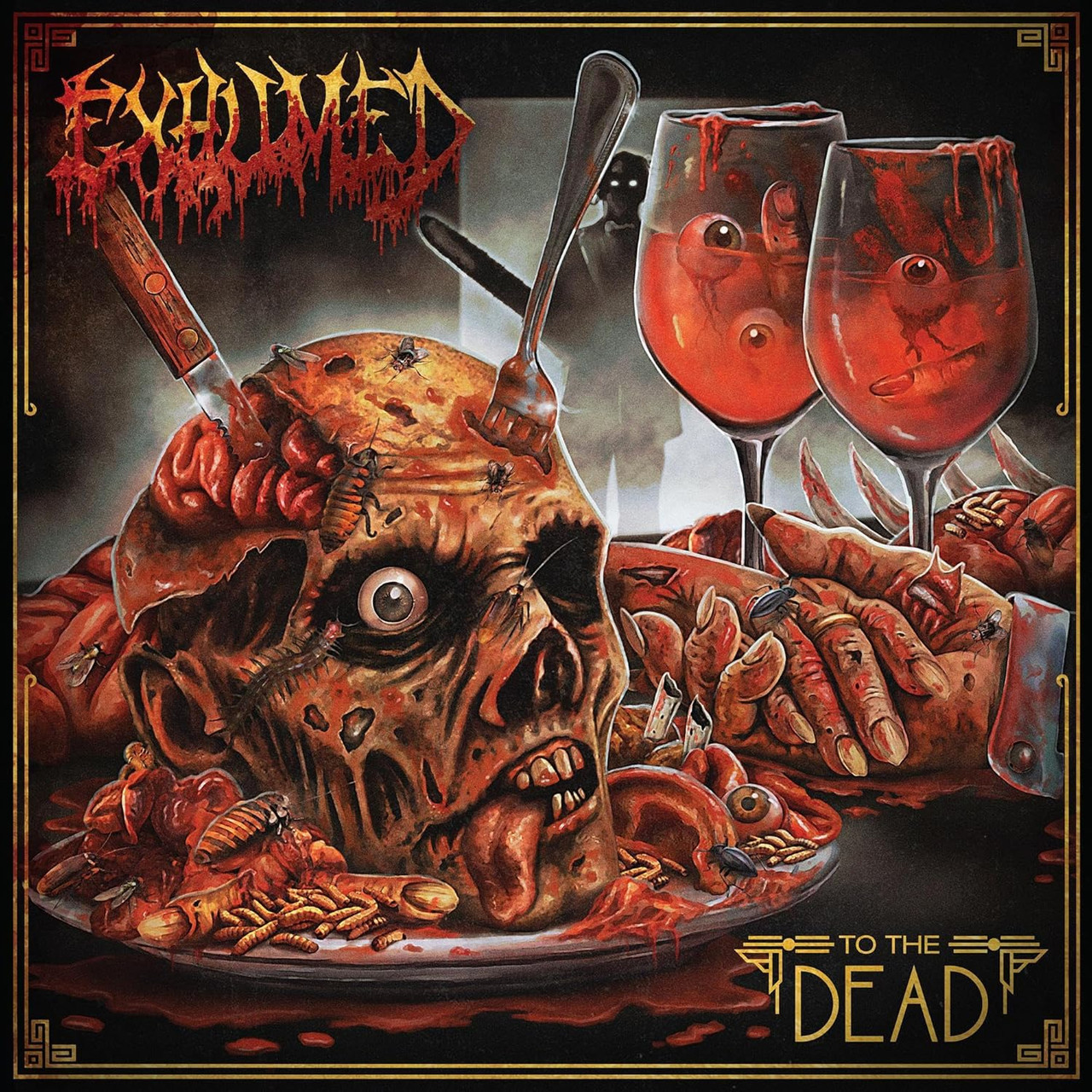 Exhumed 'To The Dead' LP Mustard Vinyl